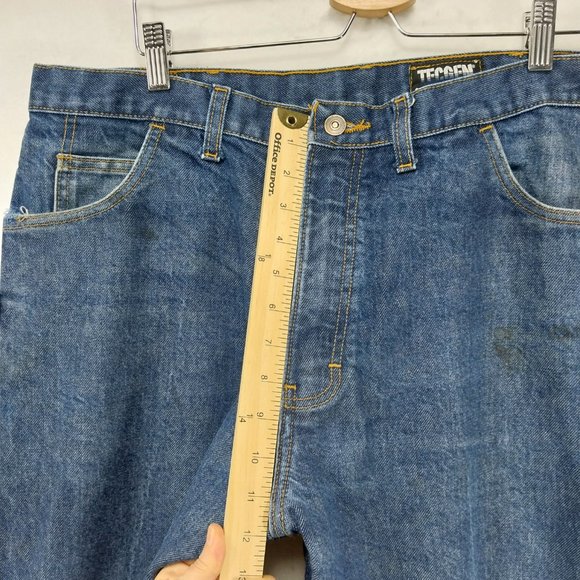 TECGEN FR Jeans Men 38x32 Blue Fire Flame Resistant 2112 Work Heavy Denim - Picture 11 of 14